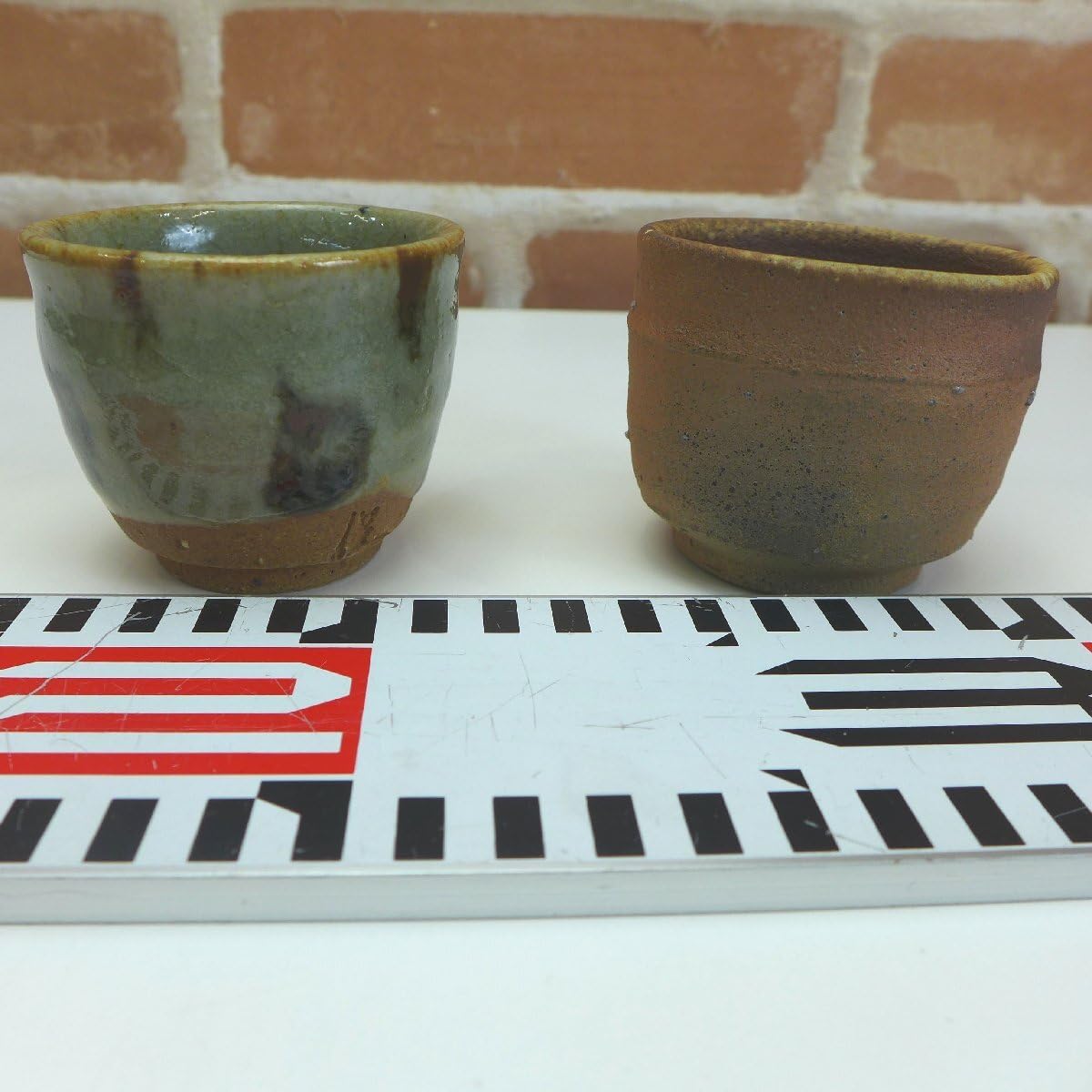 Amazon.co.jp: 5230 常滑焼 天神窯 山田健吉 ぐい呑 ぐい飲 猪口 酒器